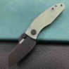 Couteau Kubey Monsterdog Lame Acier 14C28N Manche G10 Jade KIBS Liner Lock Clip KUB337C - Livraison Gratuite
