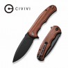 Couteau CIVIVI Praxis Lame Acier 9Cr18MoV Manche Bois Cuibourtia KIVT Linerlock CIVC803H - Livraison Gratuite