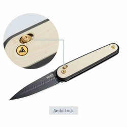 Couteau SRM Twin 251MB-GT2 Lame Acier N690 Manche G10 Ambi Lock KIVT Clip SRM251MBGT2 - Livraison Gratuite