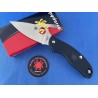 Couteau Spyderco Metropolitan Lightweight Lame Satinée M398 Manche FRN Noir Italy SC213PBK - Livraison Gratuite