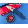 Couteau Spyderco MicroJimbo Lame Acier CPM-SPY27 Manche G10 Bleu Compression Lock USA SC264GPCBL - Livraison Gratuite
