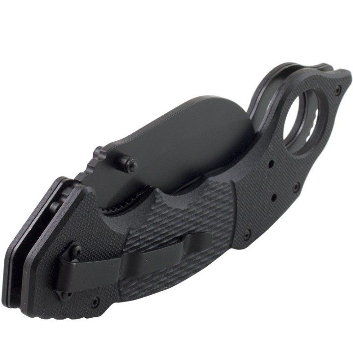 Couteau Tactical Karambit Schrade Acier Carbone/Inox Manche G-10 Linerlock SCH110 - Livraison Gratuite