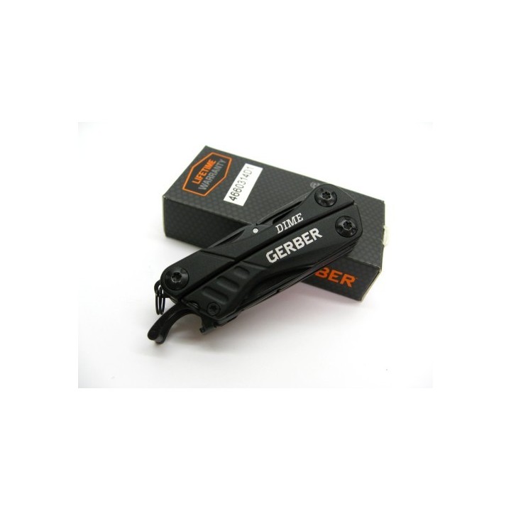 Outils Pince Multifonction Gerber Dime Black Micro Multi-Tool Acier 3Cr13 G0469 - Livraison Gratuite