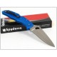 Couteau SPYDERCO Blue ENDURA 4 Flat Ground Plain Edge SC10FPBL - Couteau SPYDERCO Made In Japan