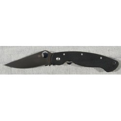 Couteau Spyderco Military Black Acier S30V Spyderco Made In USA SC36GPBK