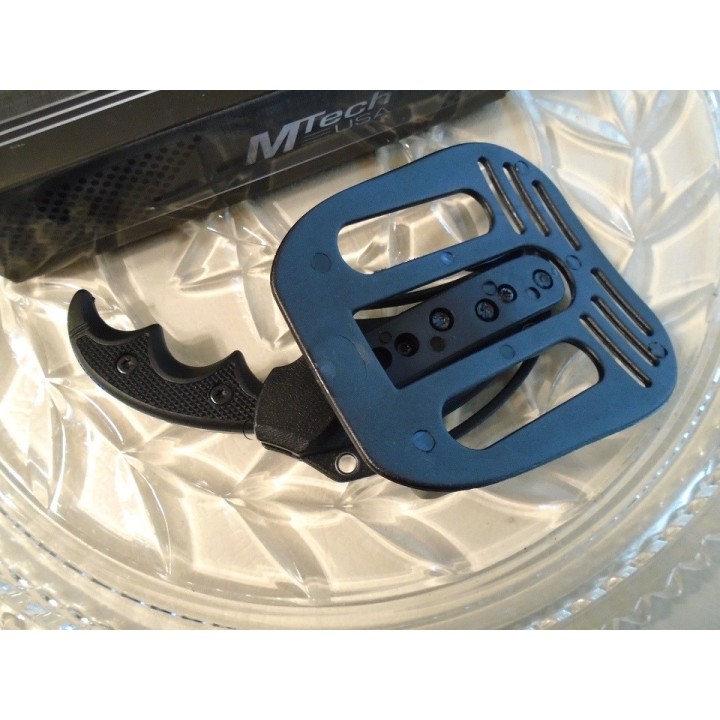 Lot de 3 Couteaux Mtech Blue Griffe d'Ours Acier 440 Manche Alu/G-10 MT2063BL - Livraison Gratuite