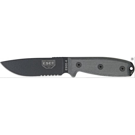 COUTEAU ESEE Knives - COUTEAU DE COMBAT RAT CUTLERY ESEE ES4SKO MODEL 4 MADE IN USA - COUTEAU SEUL 