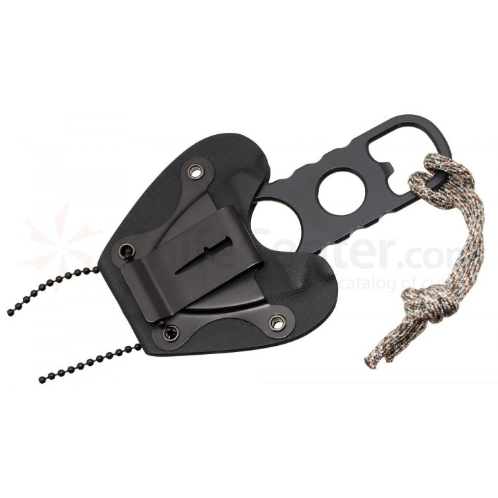 Couteau de Cou/Botte Camillus Heater Boot/Neck Knife Acier 440 Titane Etui Kydex Chainette CM19238 - Livraison Gratuite