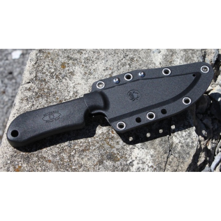 Couteau Spyderco Fred Perrin Street Beat Black Acier VG-10 Manche FRN Etui Polymère Made Japan  SCFB15PBBK - Livraison Gratuite