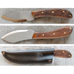Couteau Condor Nessmuk Knife Lame Acier 1075 Manche Bois Etui Cuir Made In El Salvador CTK2304HC - Livraison Gratuite
