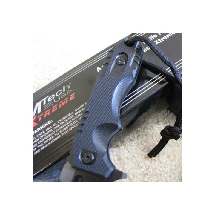 Couteau de Combat Mtech Xtrem Urban Camo Acier 440C Manche G-10 Etui Nylon MTX8136UC - Livraison Gratuite
