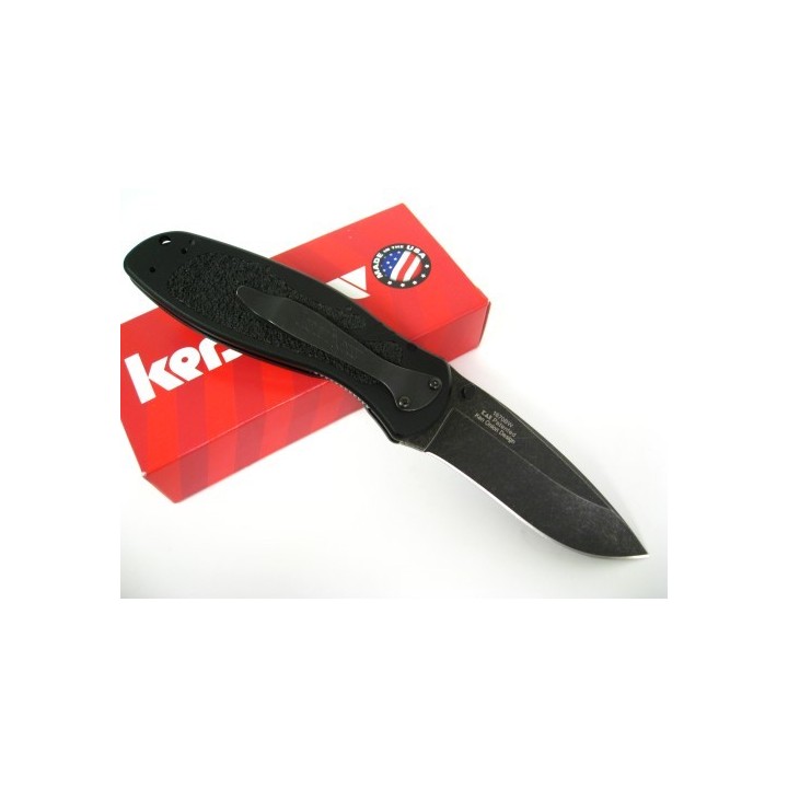 Couteau Kershaw Blur Acier 14C28N BlackWash Manche 6061-T6 made USA KS1670BW - Livraison Gratuite
