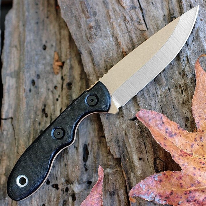 Couteau Tops Mini Scandi Survival Acier 1095 Manche Micarta Etui Kydex Made USA TPMSKSURV - Livraison Gratuite
