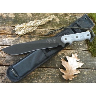 Couteau Bushcraft Tops Armageddon Acier Carbone 1095 Manche Micarta Made In USA TPATRD01 - Livraison Gratuite