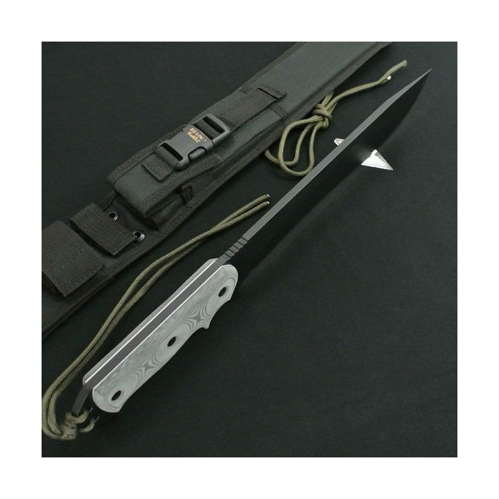 Couteau Bushcraft Tops Armageddon Acier Carbone 1095 Manche Micarta Made In USA TPATRD01 - Livraison Gratuite