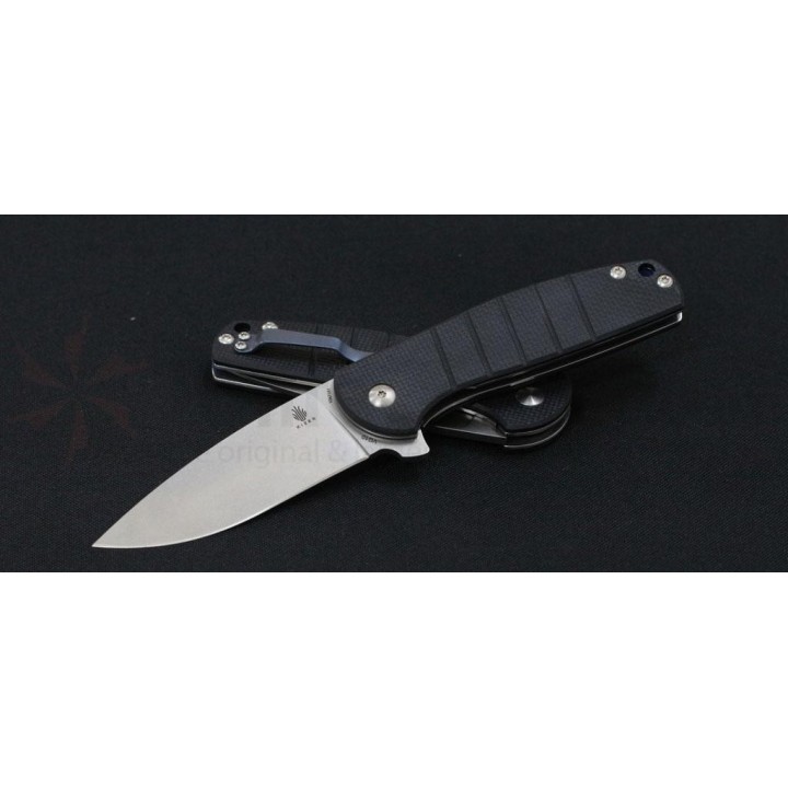 Couteau Kizer Gemini Lame Acier VG-10 Stonewash Manche G-10 Linerlock KiV3471A1 - Livraison Gratuite