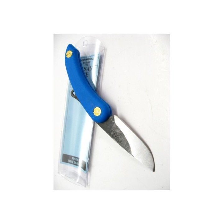 Couteau Style Piémontais Svord Mini Peasant Blue Acier Carbone Manche ABS New Zealand SV147 - Livraison Gratuite