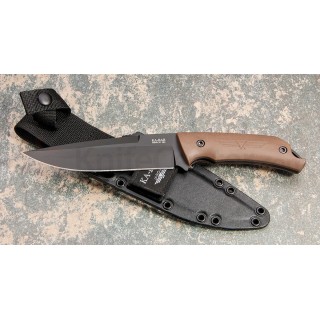 Couteau Bushcraft Ka-Bar Turok Lame Acier Carbone 1095 Manche FRN Made In USA KA7503 - Livraison Gratuite
