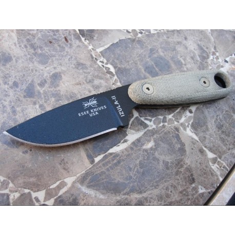 Esee Knives Izula II Black - RAT Cutlery Izula 2 - ESIZ2B - Couteau Survie Randall's Adventure Training 