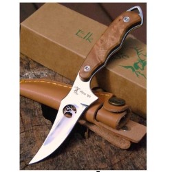 Couteau SKINNER ELK RIDGE ER059 CHASSE Sharpfinger Style Burlwood