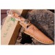 Couteau SKINNER ELK RIDGE ER059 CHASSE Sharpfinger Style Burlwood