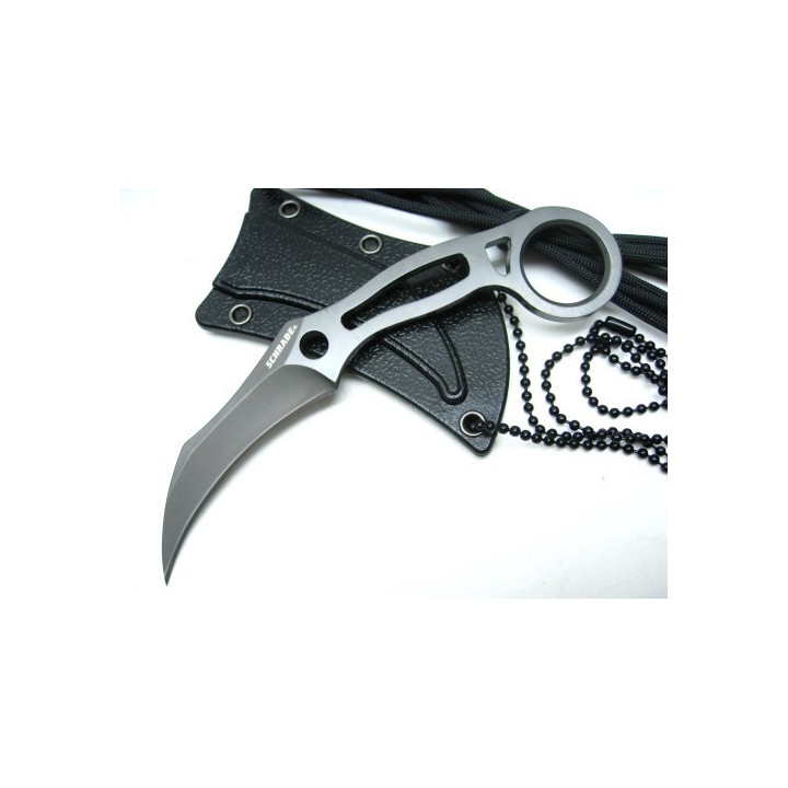 Couteau Karambit Schrade Tactical Lame 9Cr18MoV Manche Squelette Etui Nylon SCH111 - Livraison Gratuite