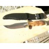 LOT DE 3 COUTEAU DE TRAVAIL BOWIE DE CHASSE MANCHE BOIS pa2945 - Livraison Gratuite
