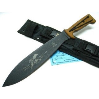 Couteau Machette TOPS Power Eagle Acier 5160 Manche Micarta Etui Nylon Made USA TPPE12 - Livraison Gratuite