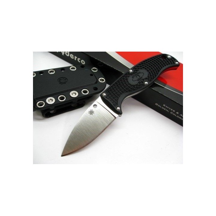 Couteau Spyderco Enuff Lame Acier VG-10 Manche FRN Made In Japan SCFB31PBK - Livraison Gratuite