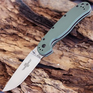 Couteau Ontario RAT1 D2 Lame Acier D2 Manche FRN OD Green Linerlock ON8867OD - Livraison Gratuite