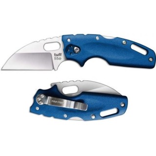 Couteau Cold Steel Tuff Lite EDC Wharncliffe AUS-8 Manche Blue Griv-Ex Tri-Ad Lock CS20LTB - Livraison Gratuite