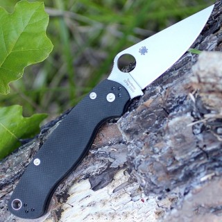 Couteau Spyderco Para Military 2 Left Lame Acier CPM S30V Manche G-10 Made In USA SC81GPLE2 - Livraison Gratuite