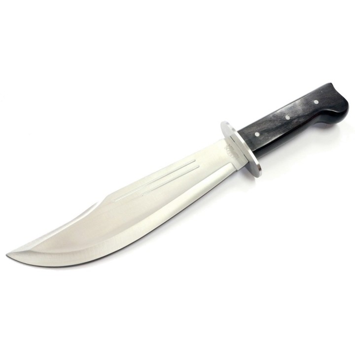 Couteau Bowie Alamo Raider Frost Lame Acier Carbone/Inox Manche Bois Etui Nylon F18418 - Livraison Gratuite