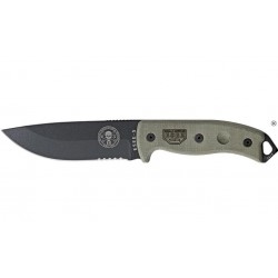 ES5SKOBK Rat Cutlery / Esee Knives Model 5 Serrated - Couteau Combat SEUL Survie Made In USA - Livraison Gratuite