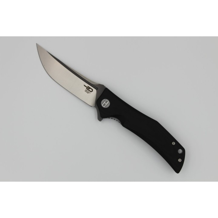 Couteau Bestech Knives Scimitar Lame Acier D2 Manche Black G-10 Linerlock BTKG05A2 - Livraison Gratuite