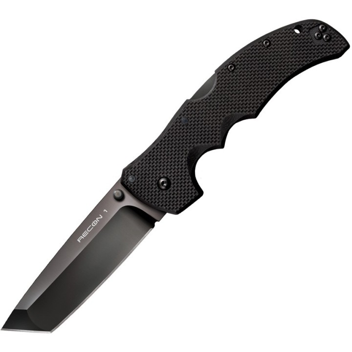 Couteau Cold Steel Recon 1 Tanto S35VN  Manche Black G-10 Lame Acier CPM-S35VN Tri-Ad Lock CS27BT - Livraison Gratuite 