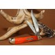 Couteau Canif Rough Rider Knives Orange Peanut New Pocket Knife RR111 Couteau 2 lames Manche en Os