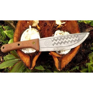 Couteau Condor Primitive Sequoia Carbone 1075 Manche Micarta Etui Cuir Made El Salvador CTK390684 - Livraison Gratuite