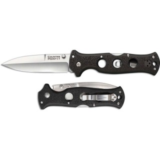 Couteau Cold Steel Counter Point 1 Lame Acier AUS-10 Manche Griv-Ex Sécurité Tri-Ad Lock Clip CS10AB - Livraison Gratuite
