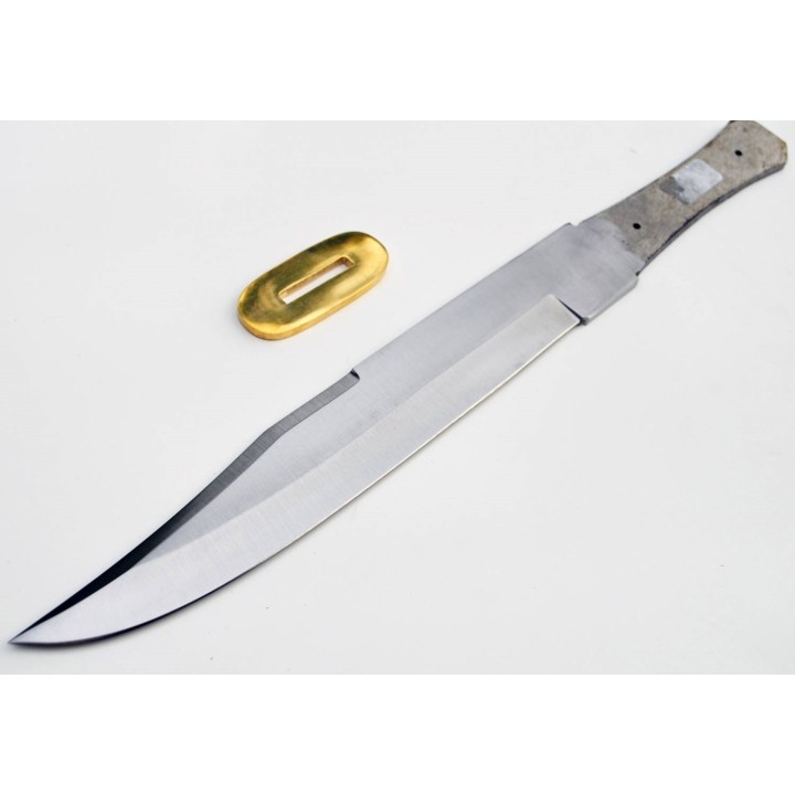 Lot de 2 Lames A Customiser Acier Inox Manche A Customiser Garde Laiton BL7717 - Livraison Gratuite