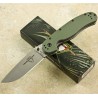 Couteau Ontario RAT 1 Lame Acier AUS8 Manche Green Nylon Linerlock Clip ON8848OD - Livraison Gratuite