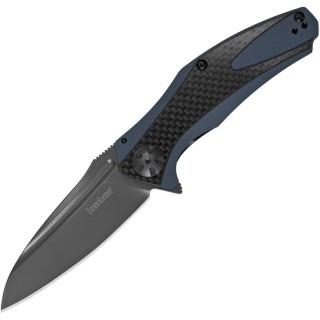 Couteau Kershaw Natrix Carbon Fiber A/O Acier 8Cr13MoV Manche Black G-10/Fibre de Carbone KS7007CF - Livraison Gratuite