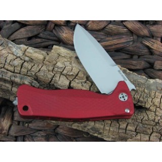 Couteau Lion Steel SR22 Red Lame Acier Sleipner Manche Aluminium Framelock Made Italy LSTSR22ARS - Livraison Gratuite