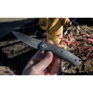 Couteau Kersahw Concierge Lame Acier 8Cr13MoV Manche G-10 Linerlock Clip KS4020 - Livraison Gratuite