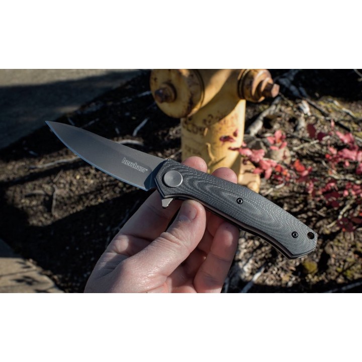 Couteau Kersahw Concierge Lame Acier 8Cr13MoV Manche G-10 Linerlock Clip KS4020 - Livraison Gratuite