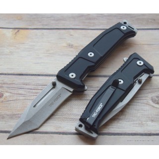Couteau Tac Force Military A/O Lame Tanto Acier 3Cr13 Manche Aluminium Linerlock Clip TF969BK - Livraison Gratuite