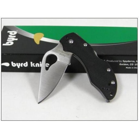 COUTEAU SPYDERCO BYRD ROBIN 2 Plain Knife G10 BY10GP2 Acier 8Cr13MoV