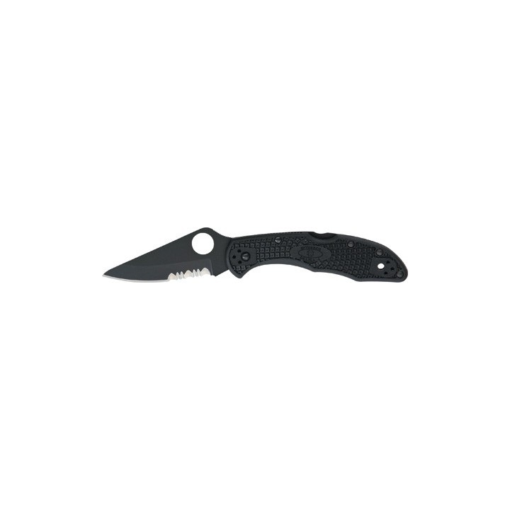 Couteau sc11psbbk Spyderco Delica 4 / All Black VG10