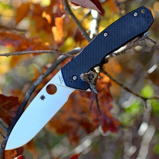 Couteau Spyderco Amalgam Lame Acier S30V Manche Fibre de Carbone/G-10 Sécurité Compression Lock SC234CFP - Livraison Gratuite