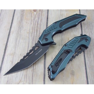Couteau Tactical Urban Tac Force A/O Lame Tanto Acier 3Cr13 Manche Aluminium Blue Linerlock TF1003BL - Livraison Gratuite